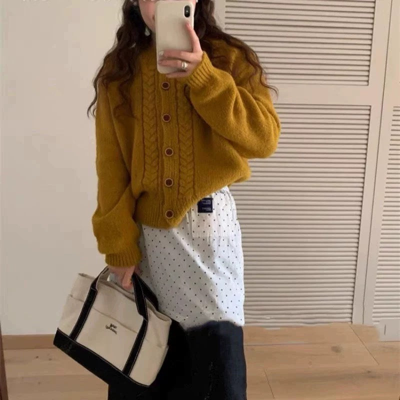 Loose Outer Wear Niche Knitted Cardigan Top
