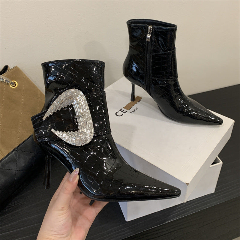 Rhinestone Sexy High-Heel Fashion Boots For Women