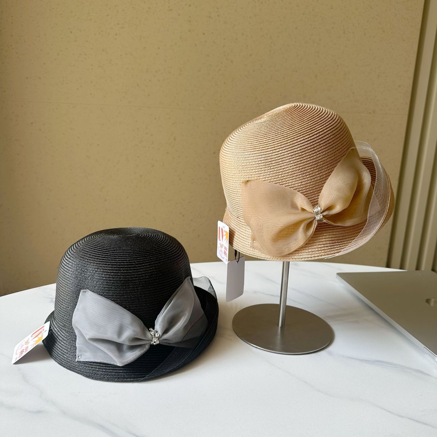 Weave Vintage Bucket Hat Small Brim Women's Straw Hat