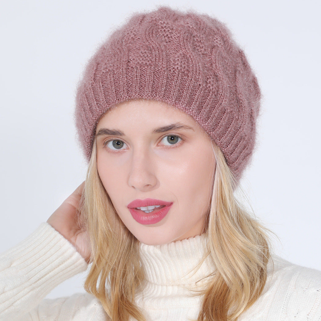 Ladies Fashion Fleece Thick Warm Hat