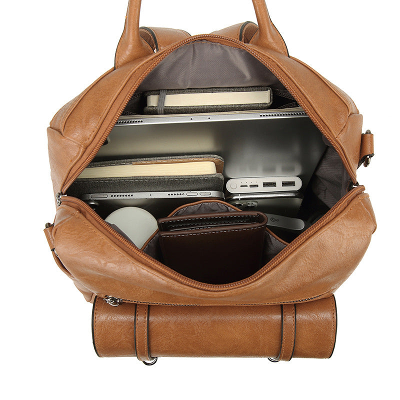 Retro Women's Backpack High-grade Soft Leather