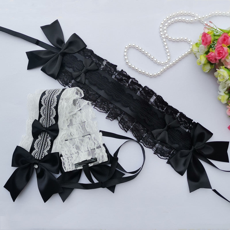 Lolita Headband Headwear Handmade Lace Bow