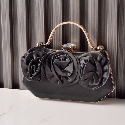 Silk Flower Evening Bag Dress Matching Party