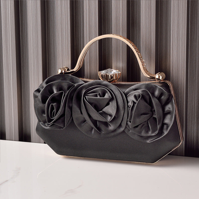 Silk Flower Evening Bag Dress Matching Party