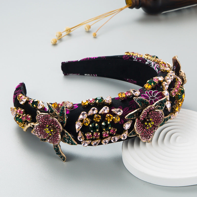 Baroque Color Crystal Style Headband