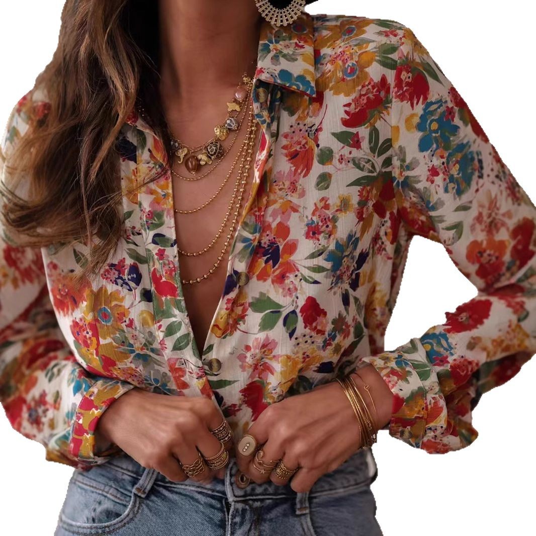 European And American Leisure Holiday Women's Shirt