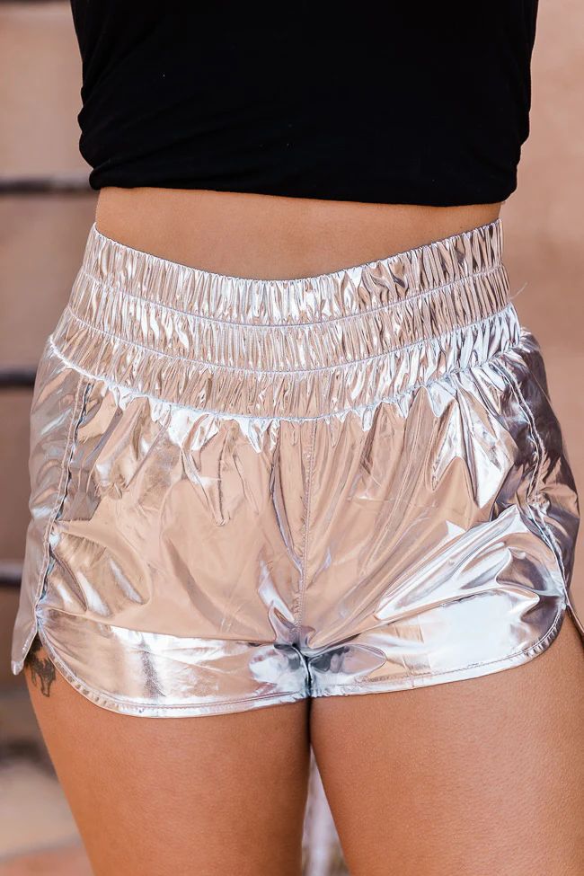 Fashion Trendy Elastic Waist Bright Shorts
