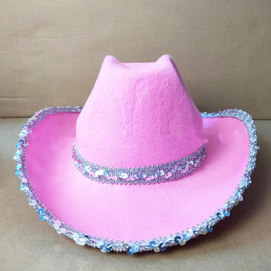 Double Sided Sequin Fashion Denim Hat