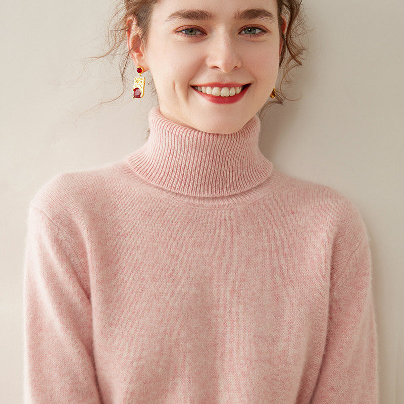 Women's Thickened Fall And Winter Inner Wear Turtleneck Cashmere Sweater