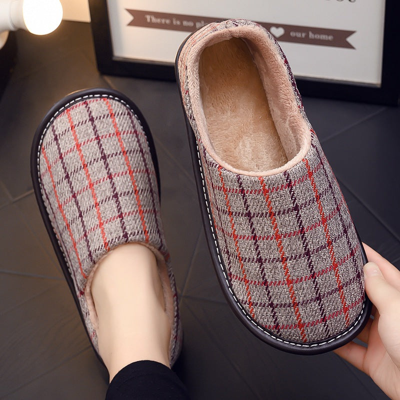 Fabric Cotton Slippers Bag With Platform