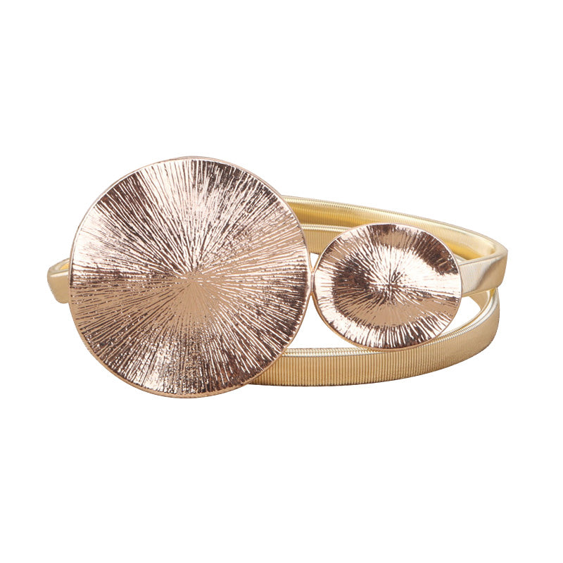 Elastic Waistband Women's Fine Decoration All-match Double Ring