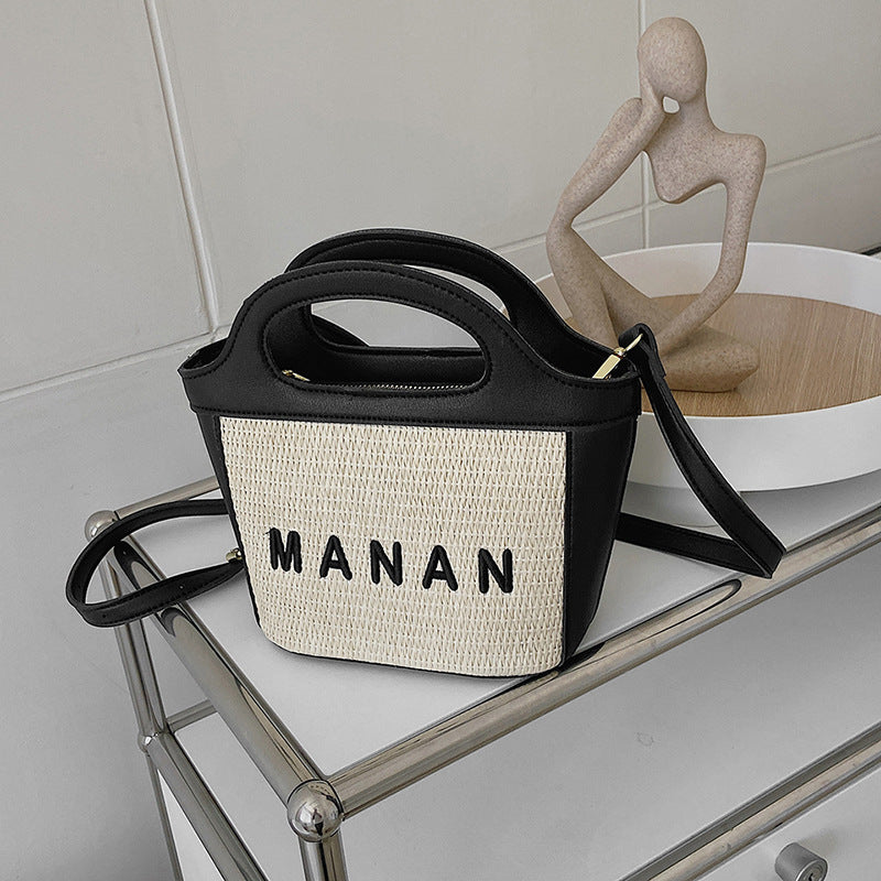 New Fashion Straw Vegetable Basket Style Women's Bag