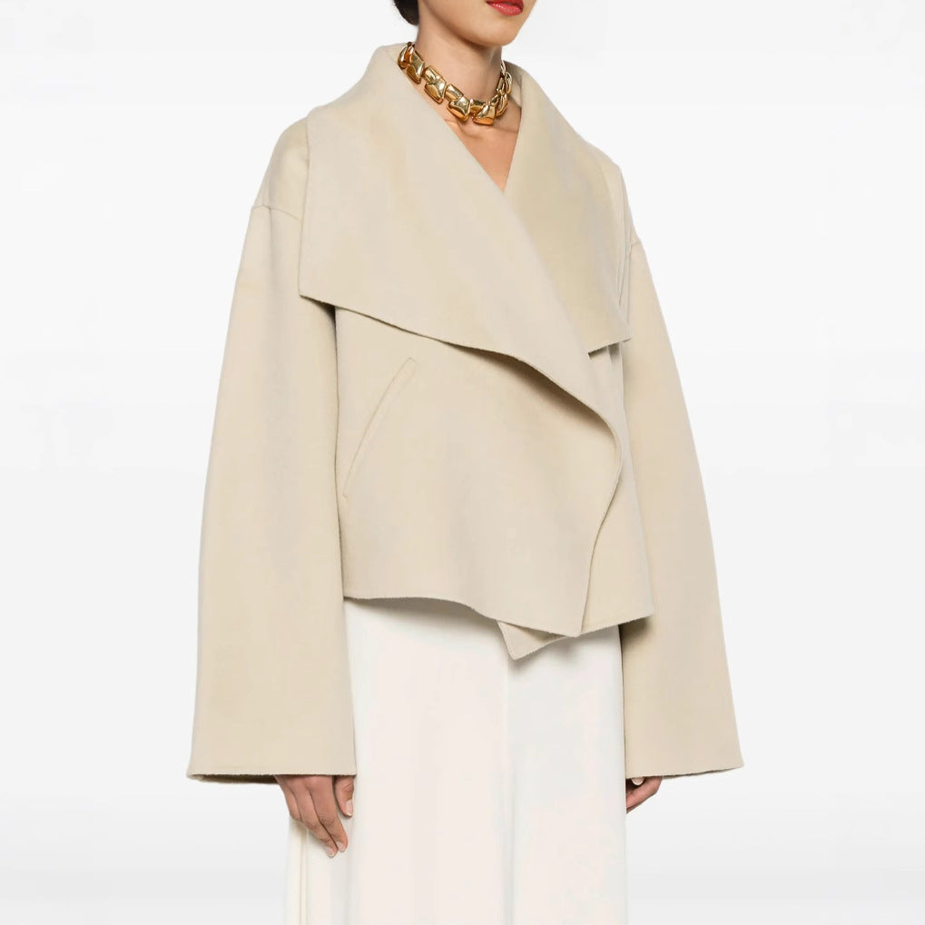 Women's Fashion Wool Double-sided Short Jacket