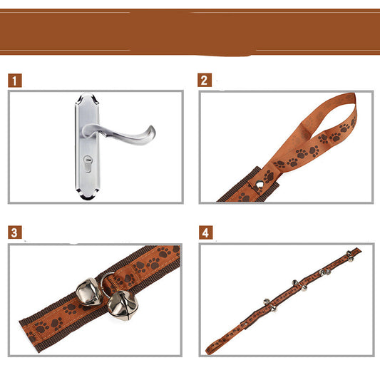 Alarm Doorbell Pet Bell Rope Dog Rope