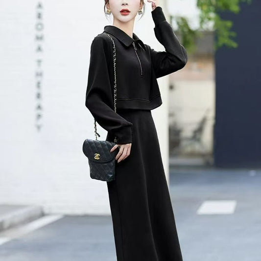 Mid-length Small Match With Coat Skirt