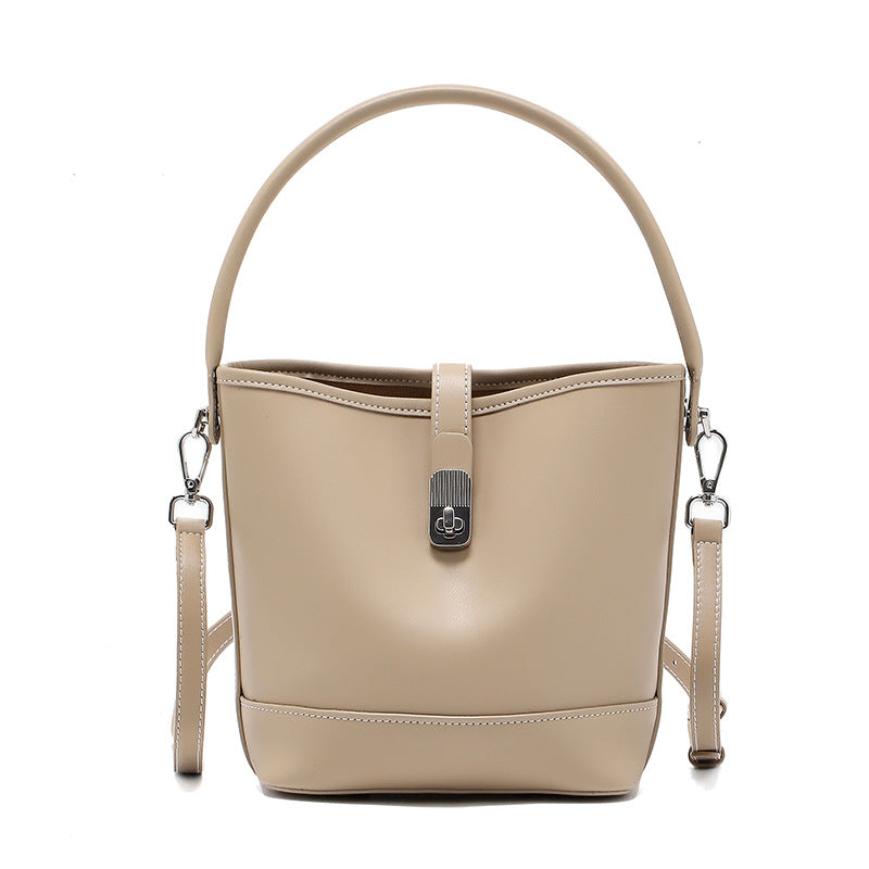 Women's Fashion High Quality Cowhide Bucket Bag