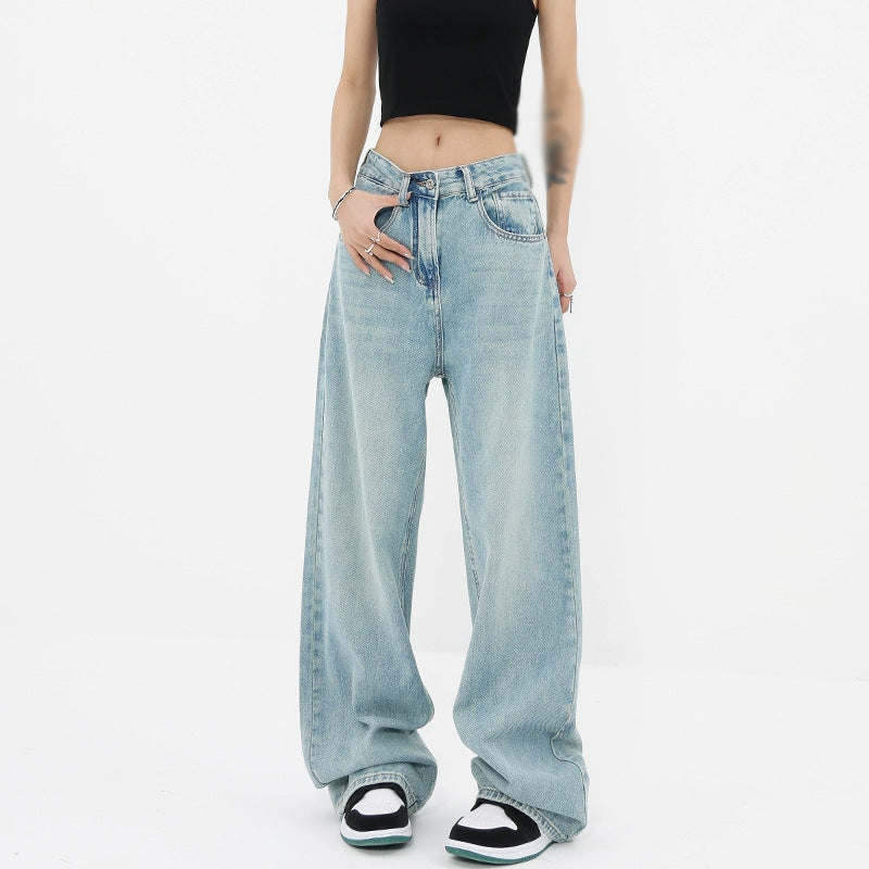 Women's Casual Soft Washed Light Blue Jeans