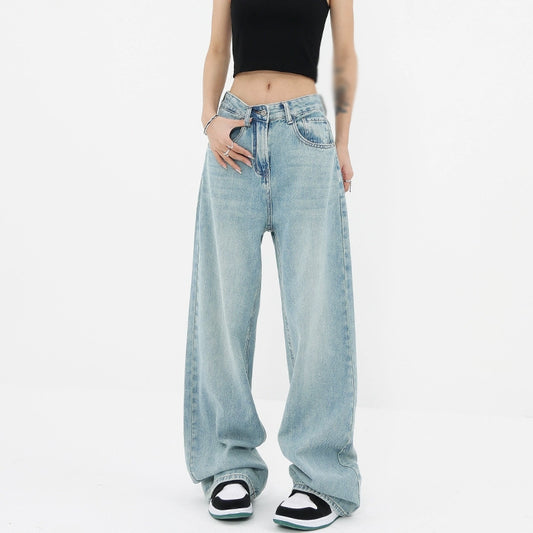 Women's Casual Soft Washed Light Blue Jeans