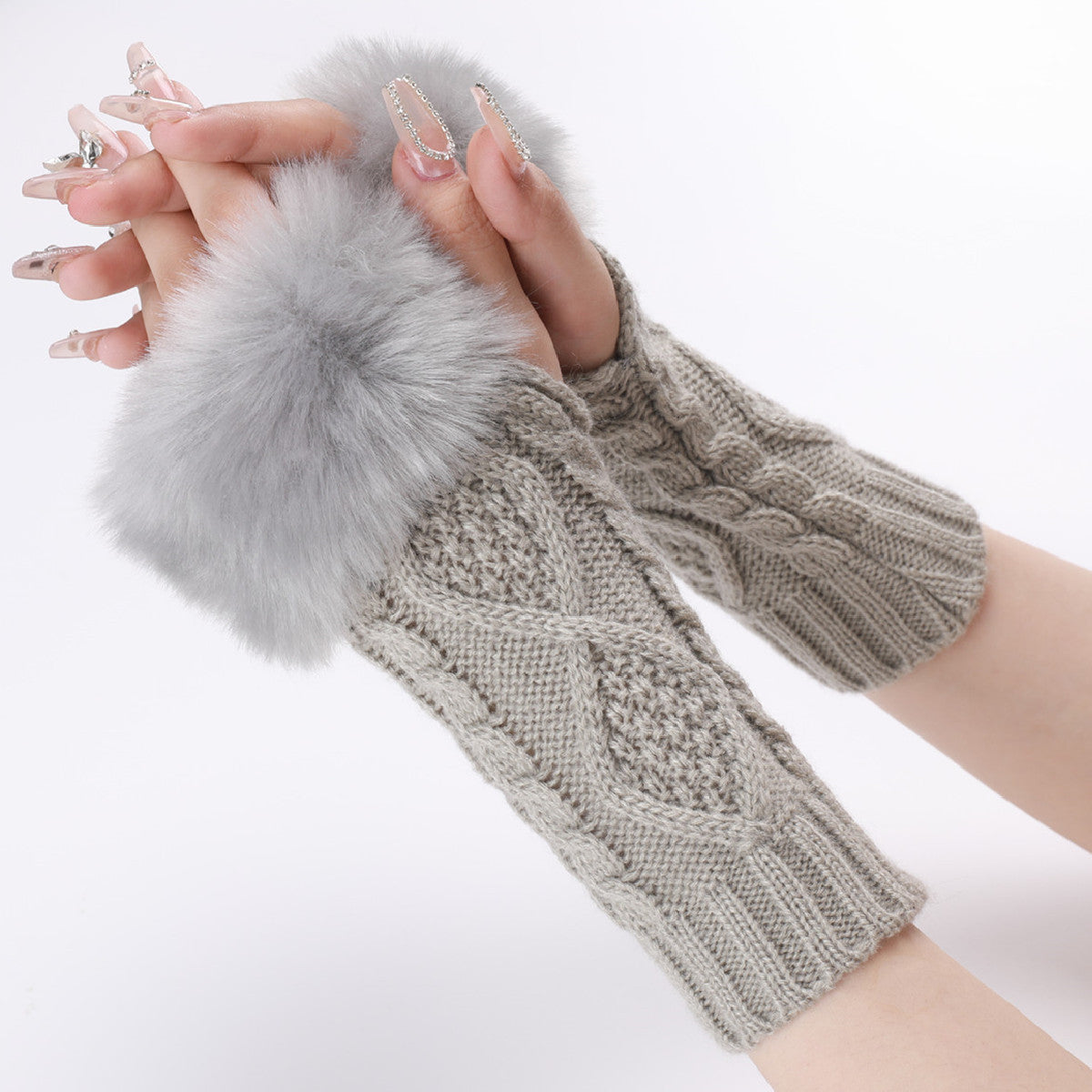 Women's Woolen Gloves In Autumn And Winter In Europe And America