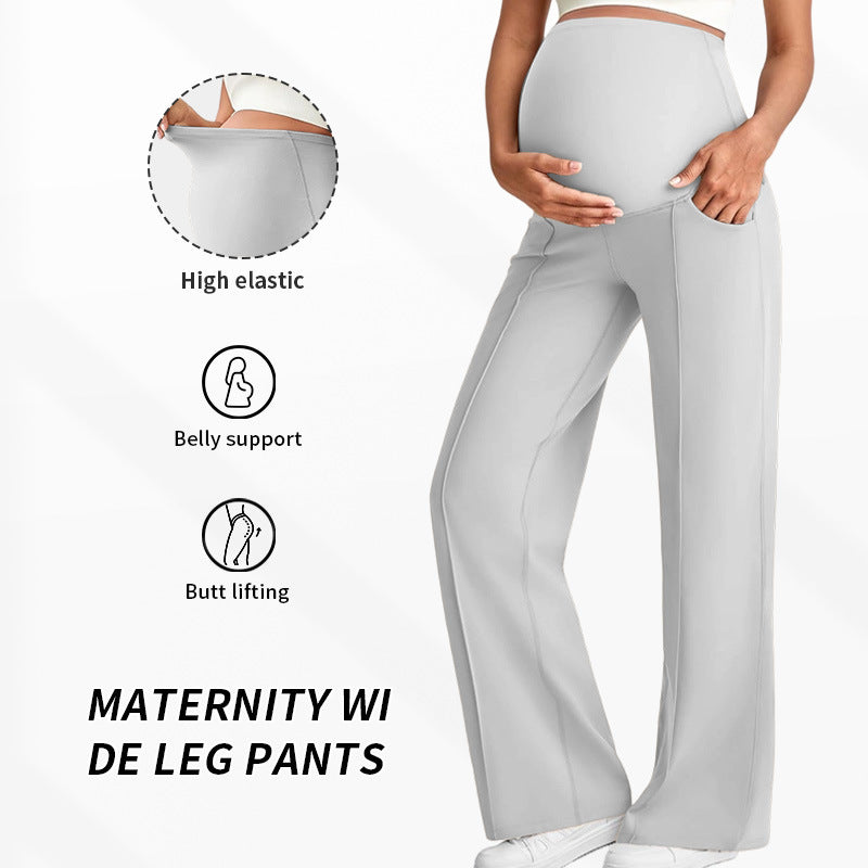 Maternity Belly Support Straight Leg Pants