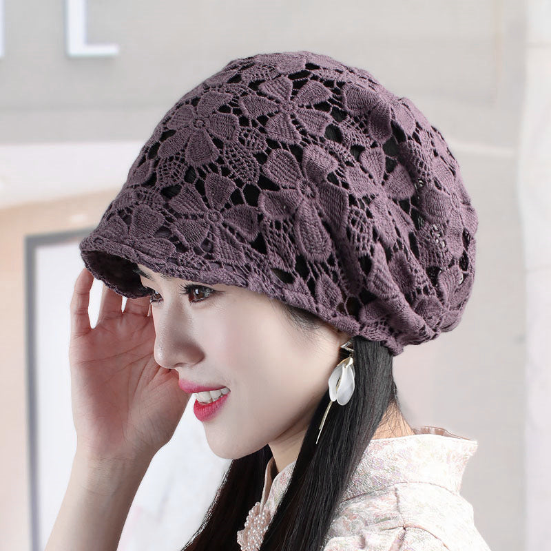 Fashion Short Cap Flower Ventilation