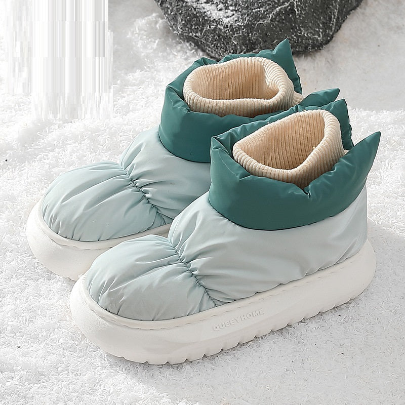 Women's Thick Bottom Down Cloth Snow Boots