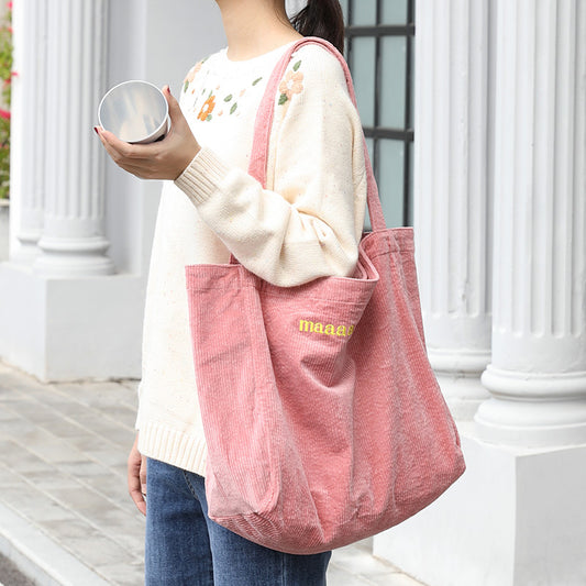 Net Red Fashion Corduroy Shoulder Bag