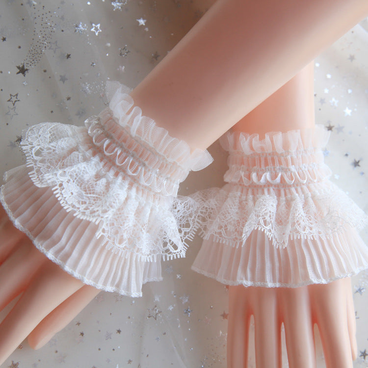 Trumpet Fake Sleeve Cuff Wrist Cover Decor Cute Women
