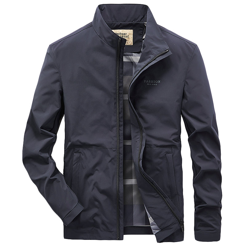 Loose Casual Stand Collar Jacket Men's Top