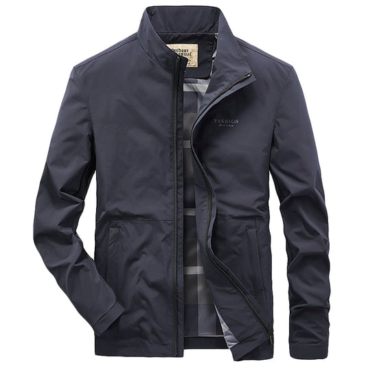 Loose Casual Stand Collar Jacket Men's Top