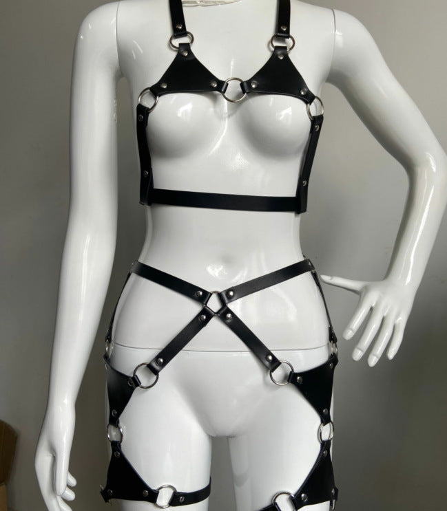 Knotted Individually Wrapped Black Spring Waist Chain