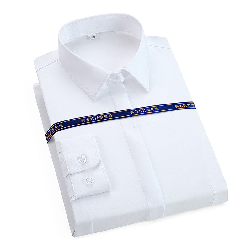 New Mens Long-sleeve Shirt Made From Bamboo Fiber