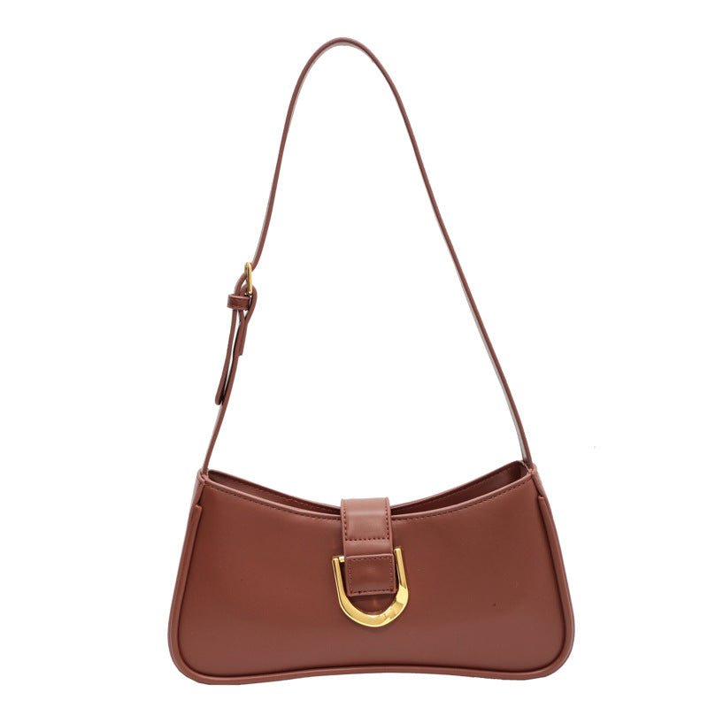 Small Bag Women's Bag Niche Design One Shoulder Underarm Bag Baguette Bag Ladies Backpack