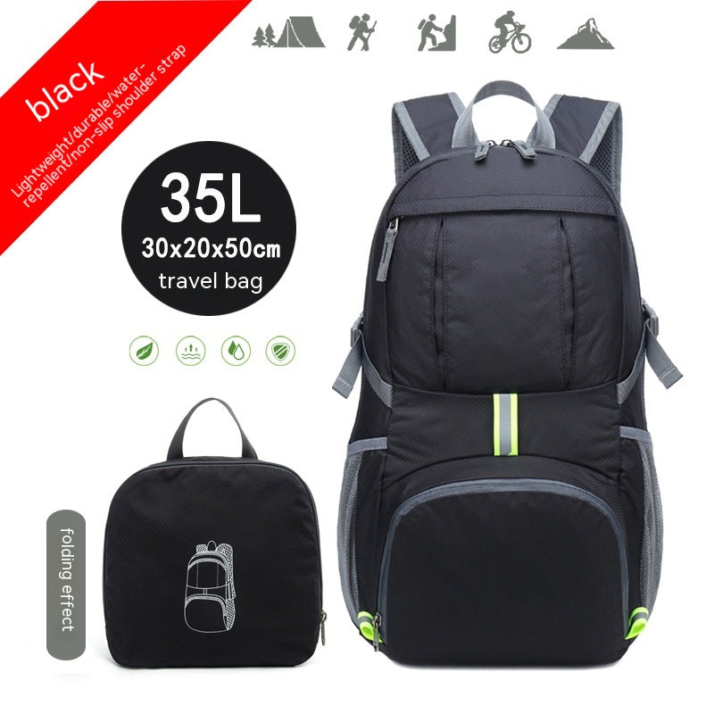 Lightweight Printed Nylon Folding Mountaineering Riding Backpack