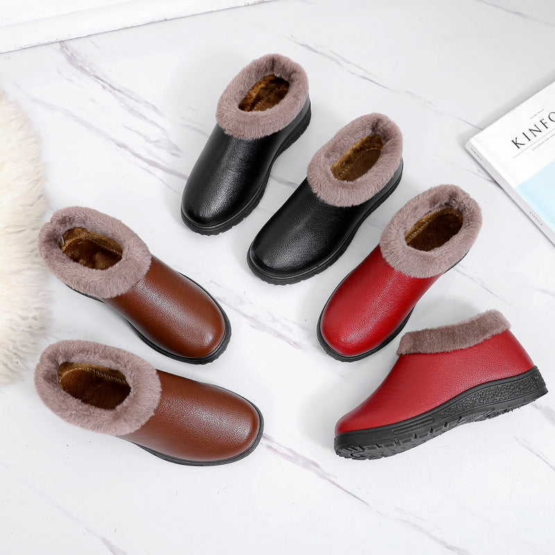 Winter Lady Old  Cloth Shoes Non Slip