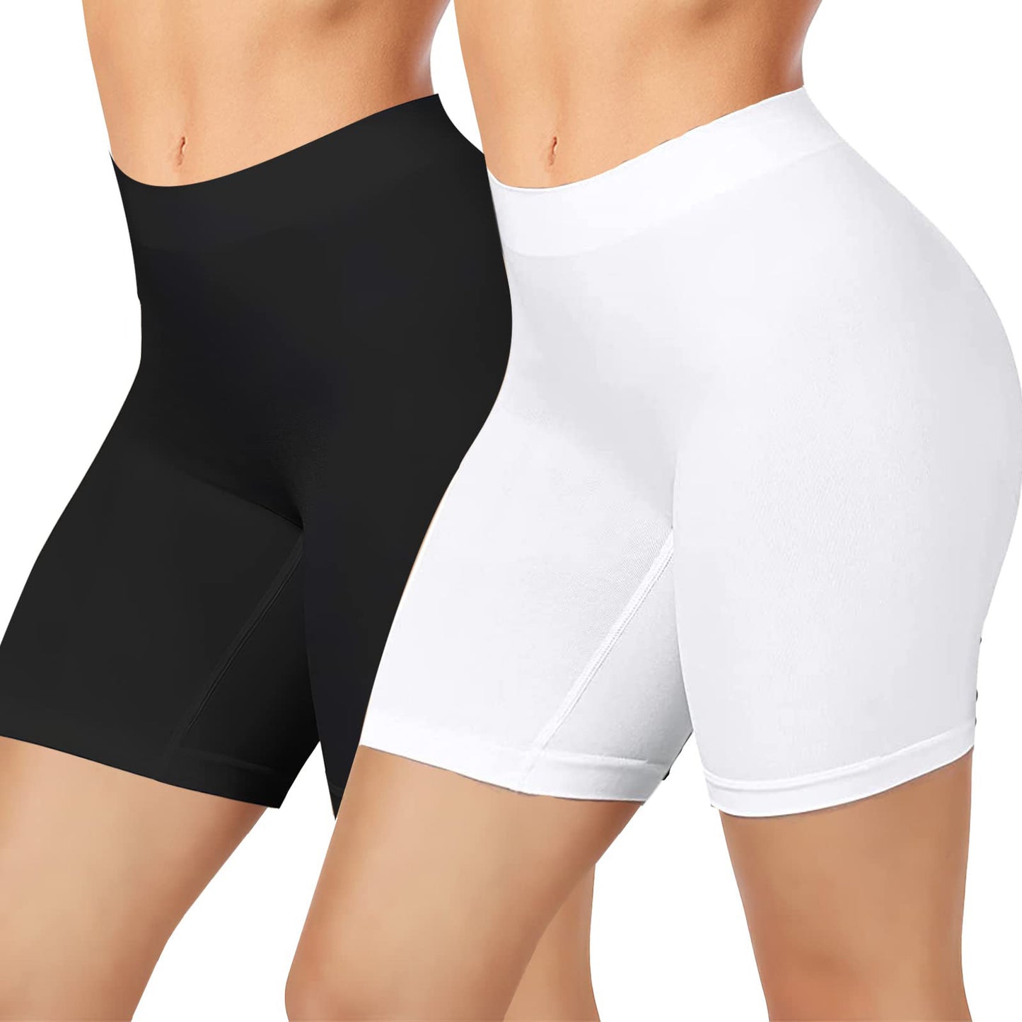 Højtaljet Mavekontrol Sømløse Leggings Dame Plus Size Sports Sikkerhedsbukser Anti-gennemsigtig