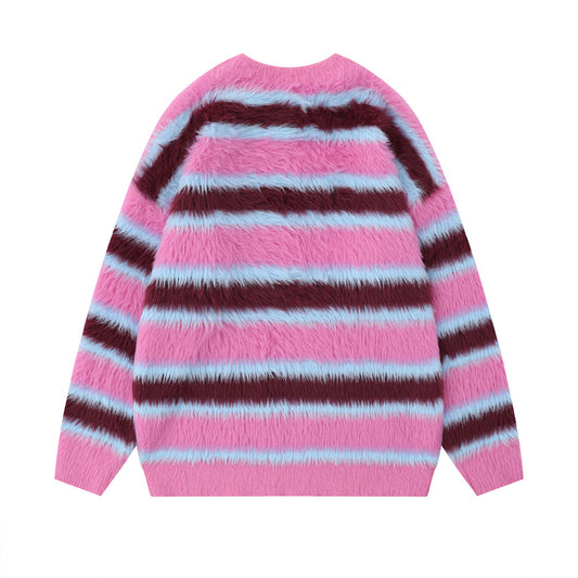 Round-neck With Fleece Lining Sweater Men