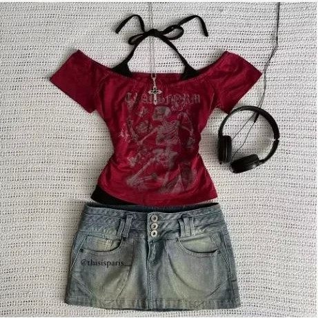 2000s Y2K Crop-top Aesthetic Sweet And Sexy Vest For Women