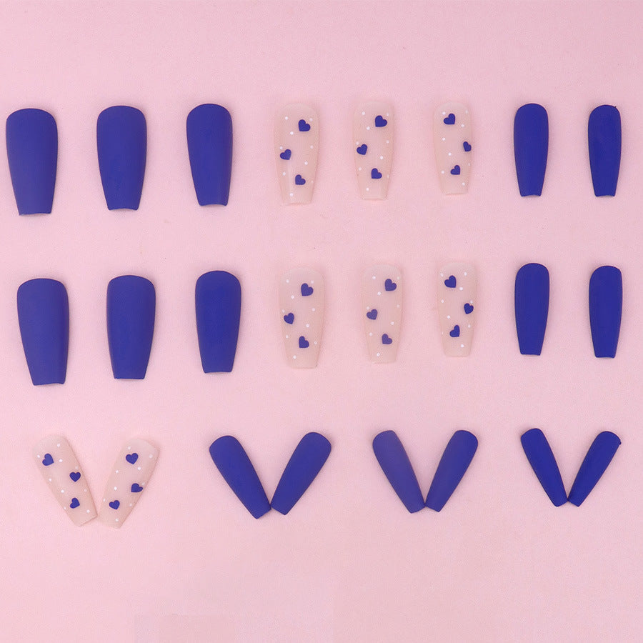 Blue Loving Heart Matte Fashion Wear Armor