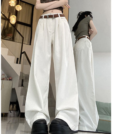 Womens Relaxed-fit Figure-flattering Drapey Casual Pants