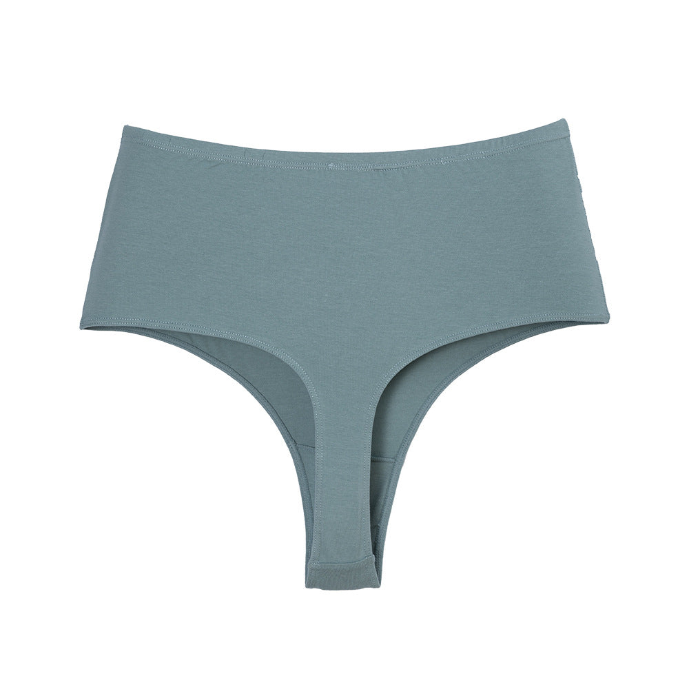 Women's Waist Invisible T-shaped Breathable High Elastic High Slit Non-stuck Crotch Triangle Cotton Underwear