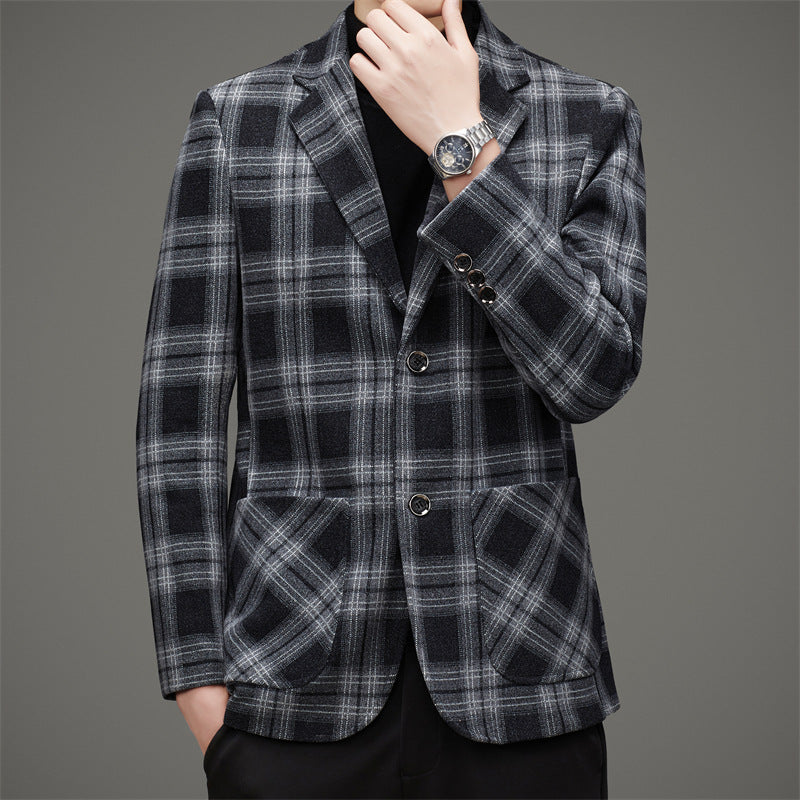 Men's Wool Suit Business Leisure Coat