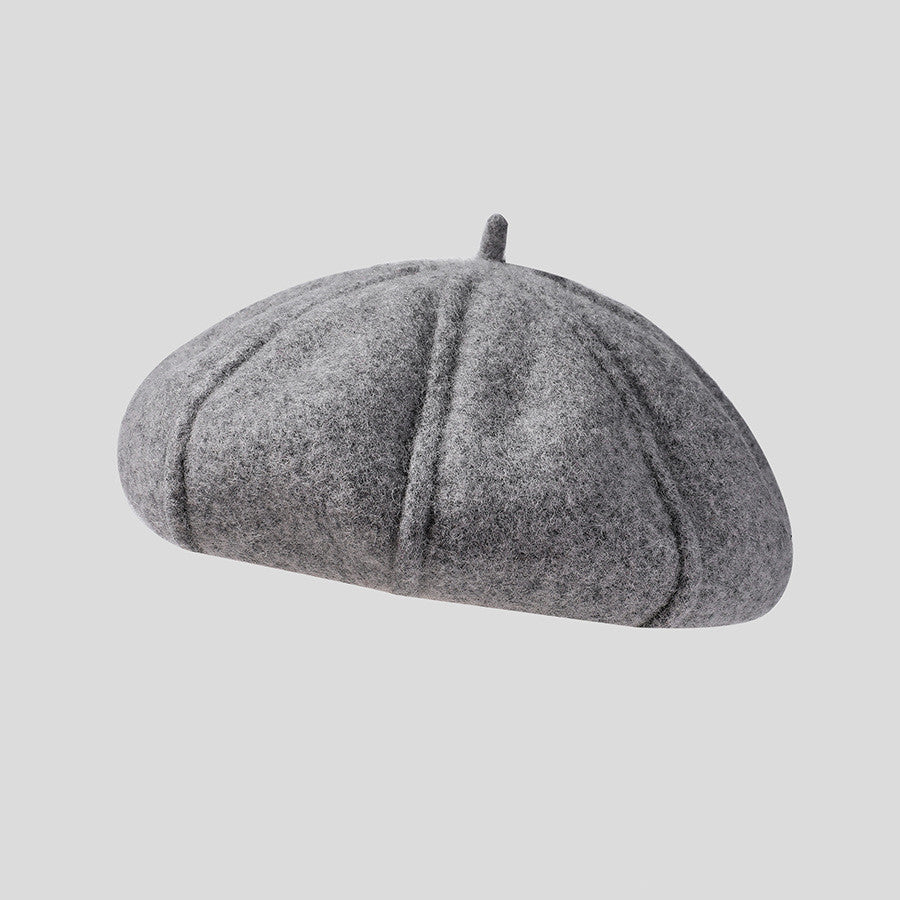 Japanese Simple Women's Cashmere Knitted Beret