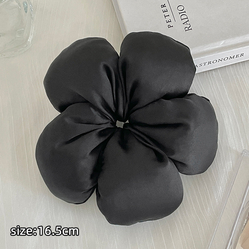 Sponge Flower Pillow Satin Large Intestine Headband