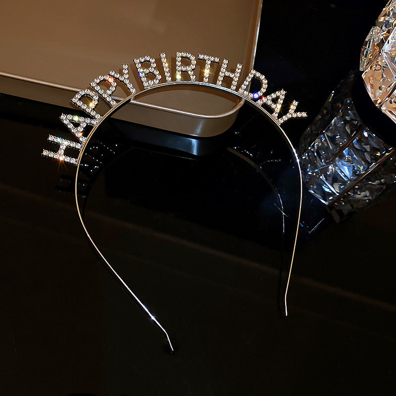 Circle Square Diamond-laid Headband Fashion Personality