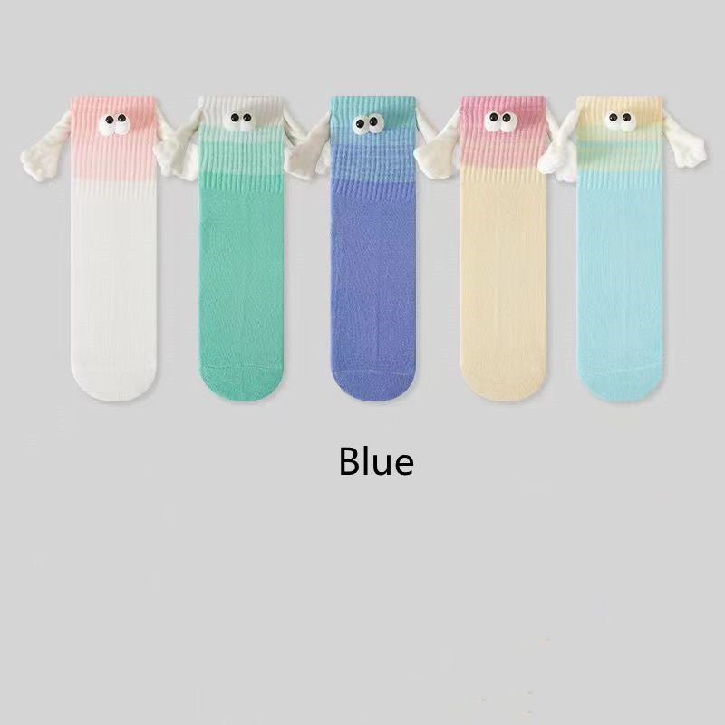 Gradient Color Socks That Pull On The Hand