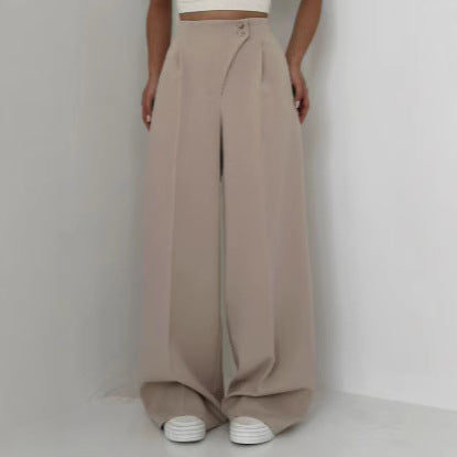 Women's Fashion Casual Straight Trousers