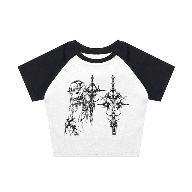 Women's Clothing Irregular Slim-fit Navel Fashion Tops