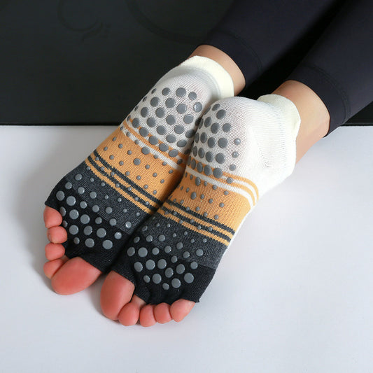 Pilates Non Slip Dance Backless Socks