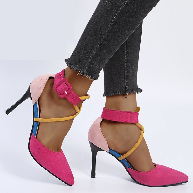 Summer Pointed Toe Cross Strap Women's Sandals